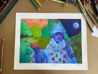 Image 1 of Hand Embellished “The Time Juggler” Print