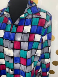 Image 2 of Alfred Dunner Multi Colored Box Top - Size: M