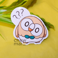 Image 3 of Rowlet Moods Vinyl Stickers