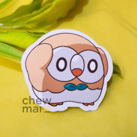 Image 2 of Rowlet Moods Vinyl Stickers