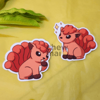 Image 1 of Vulpix Vinyl Stickers