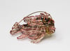 Wire art sculpture fish brooch, Unusual jewelry