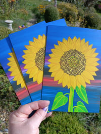 Sunflower greetings card/postcard