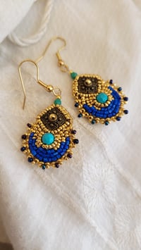 Image 1 of Boucles d'oreilles MINI METEORE Bleus