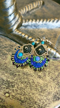 Image 3 of Boucles d'oreilles MINI METEORE Bleus