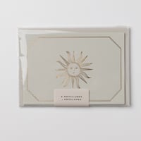 Image 2 of 6 Foiled Sun Notecards + Envelopes