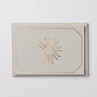 Image 1 of 6 Foiled Sun Notecards + Envelopes