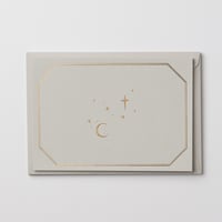 Image 1 of 6 Foiled Moon + Stars Notecards + Envelopes