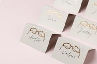 Image 3 of 10 Bow Foiled Name Place Cards