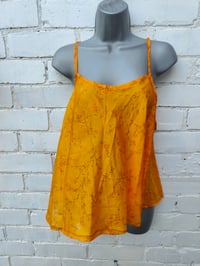 Image 3 of Kimono and cami top Set- Yellow and rust 