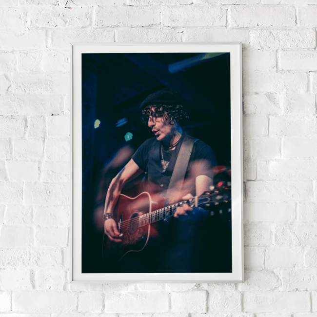 Jesse Malin Fundraiser Fine Art A4 Print (Glasgow) Signed 