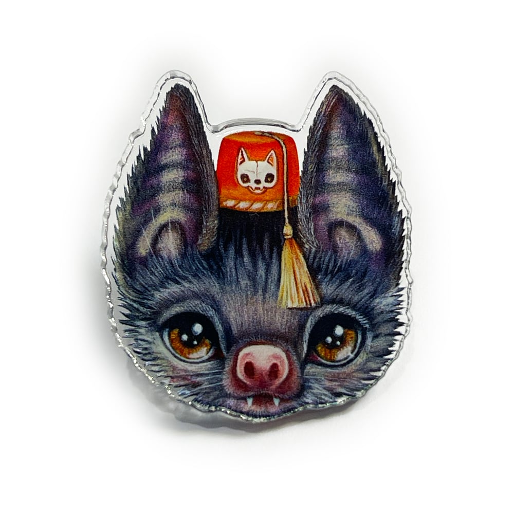 Image of Bat Skull Club (Pin)
