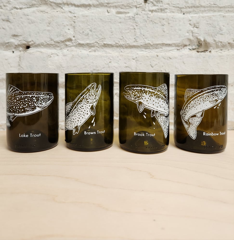Image of Trout set or individual glasses