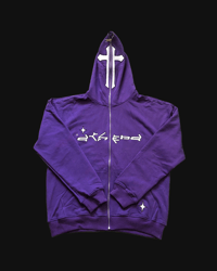 LAVENDER CROSS FULLZIP