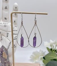 Amethyst Teardrop Dangles