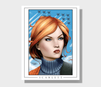 Image of SCARLETT (blue skies)- Mini Print