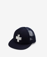 Image 1 of LAST RESORT AB_CROSS FOAM TRUCKER CAP :::NAVY:::