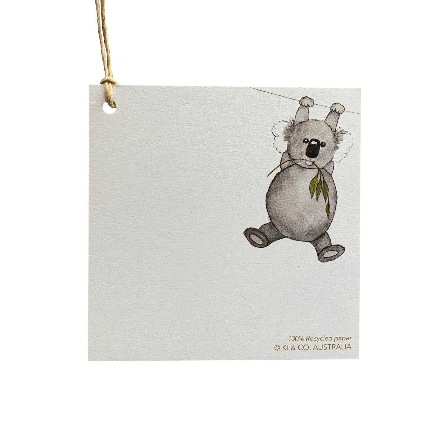 Image of Australian made baby gift tag - Koala
