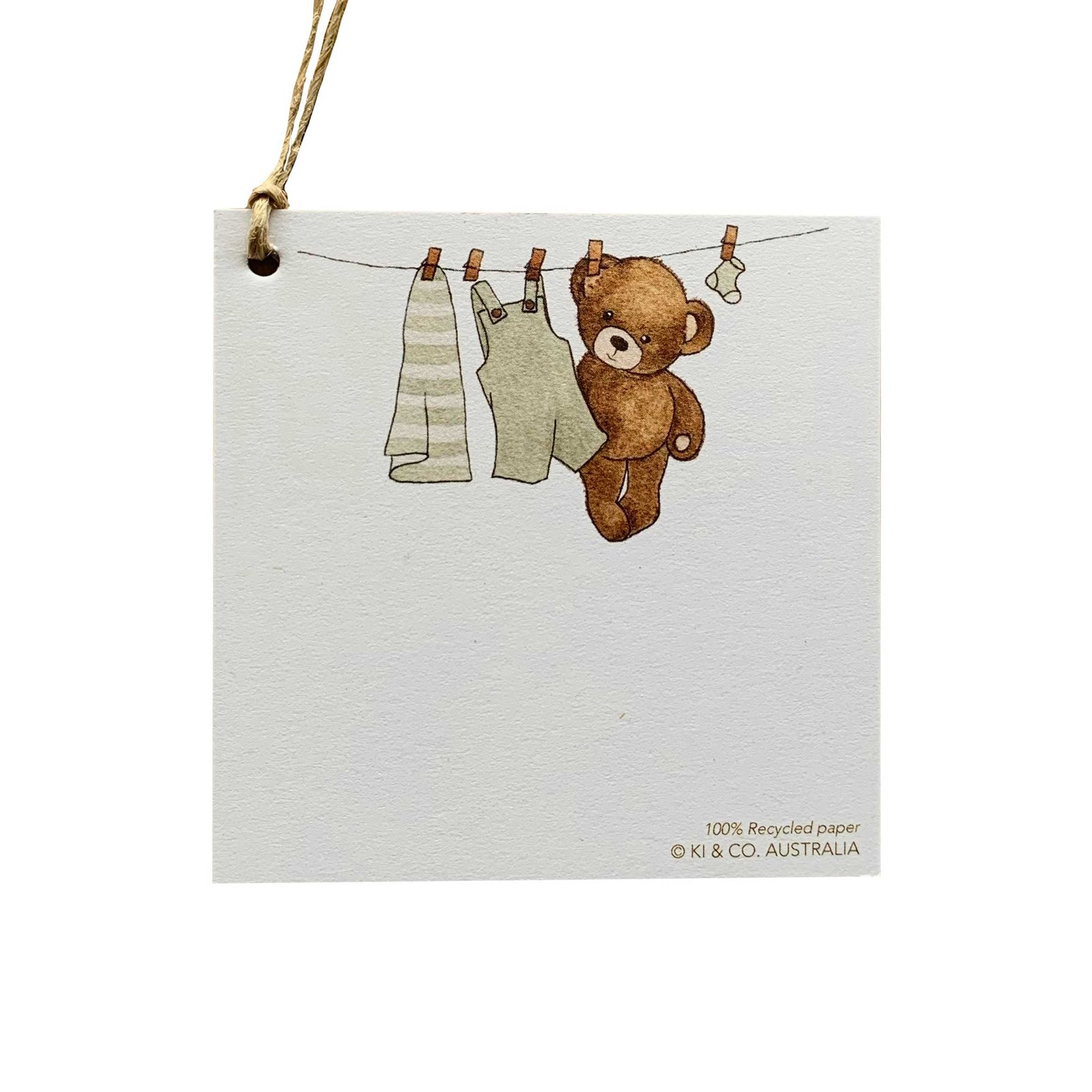 Australian made baby gift tag sage baby clothes and teddy bear KI Co. Australia Australian made leather earrings Australian greeting cards Art prints
