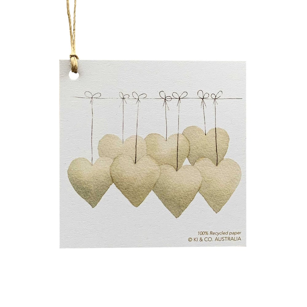 Image of Australian made gift tag - Hearts