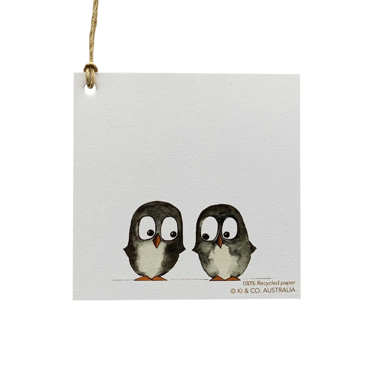 Image of Australian made gift tag - Penguins