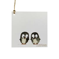Australian made gift tag - Penguins