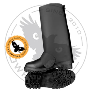 Image of Shadow Scout Long Boots (Black) with accurate soles