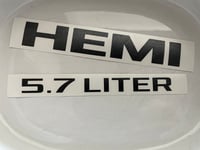 Image 3 of 2013-2018 HEMI 5.7 Vinyl Badge Overlays Solid /Camouflage Colors