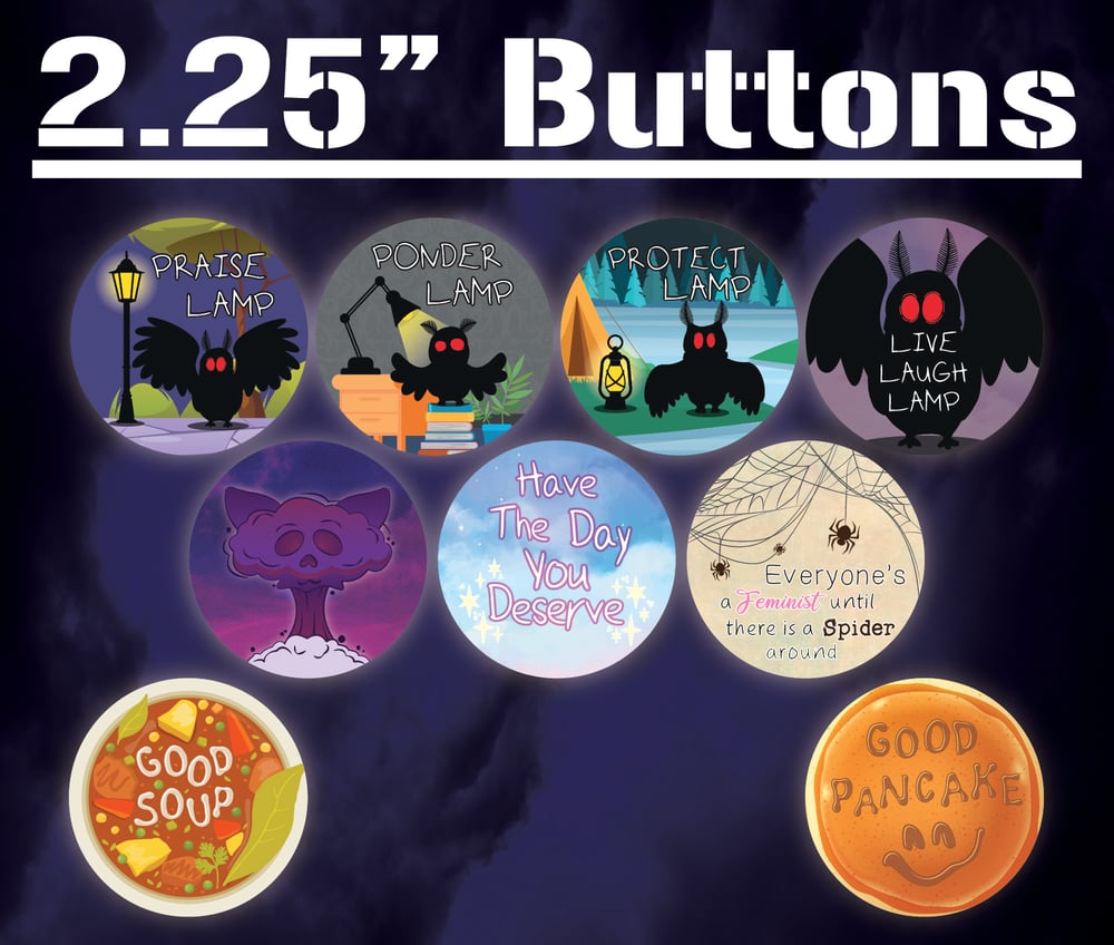 Image of 2.25" Misc Button Pins