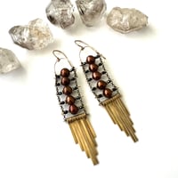 Image 2 of Fall Colors Pearl Earrings