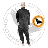 Image 1 of Black Nylon With Black Thread Flightsuit - STANDARD SIZES and TAILORED too, you choose. 