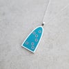 Sterling Silver Ellipse Dot Pendant