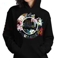 Image 1 of LFS ALL CITY SQUADRON LOGO ( FLORAL CITY / BLACK HOODIE )