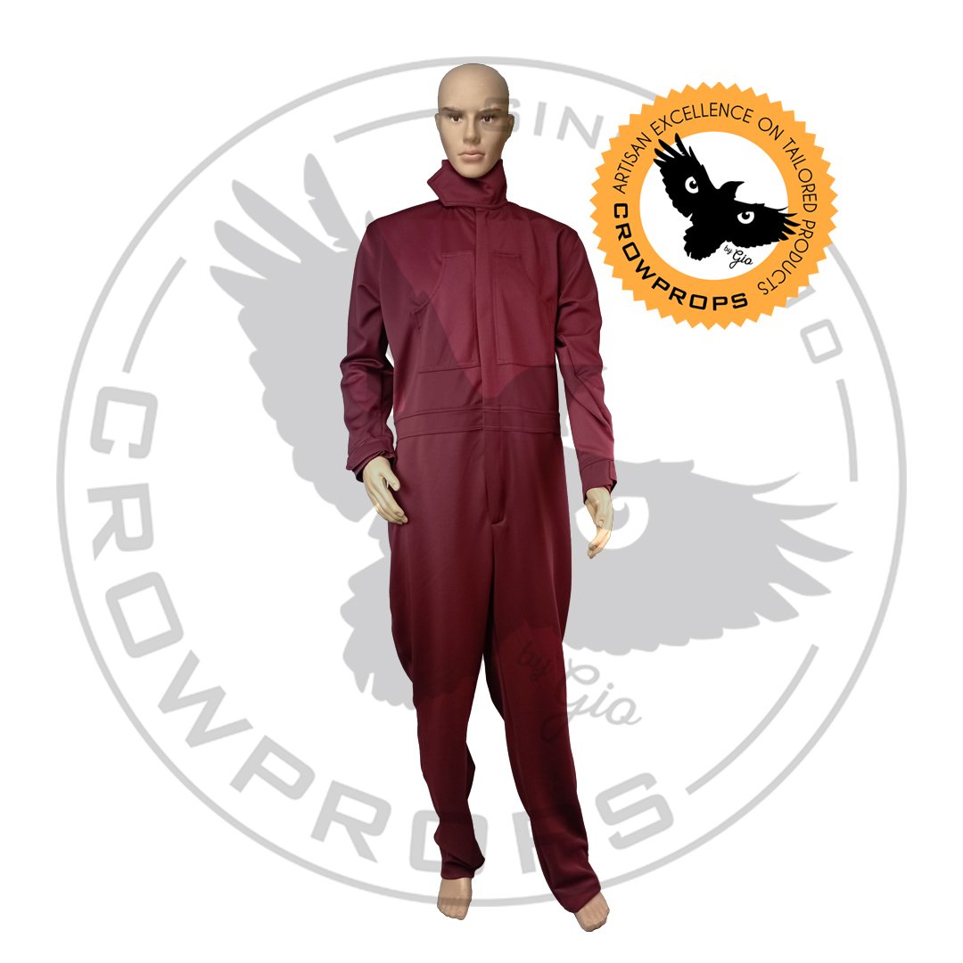 Image of Burgundy Praetorian Flightsuit - STANDARD SIZES and TAILORED too, you choose.
