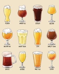 Image 3 of Types of Beer - Print