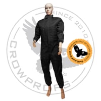 Image 1 of Black Nylon Grey Thread Flightsuit - STANDARD SIZES and TAILORED too, you choose. 