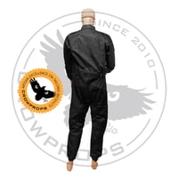 Image 2 of Black Nylon Grey Thread Flightsuit - STANDARD SIZES and TAILORED too, you choose. 