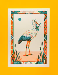 Image 1 of Ooievaar (Stork) (riso print - A4)