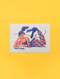 Image 1 of Mermaid 01 (riso print - A5)