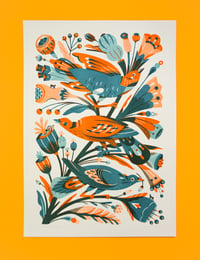 Image 1 of Garden Birds (riso - A3)