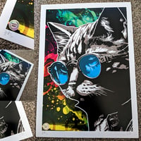 Image of " Cool For Cats " A3 Print Ltd Edition of 25 