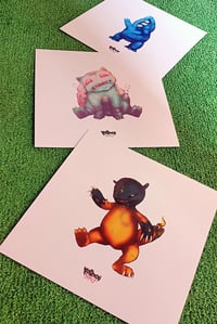 Image 1 of 3pz PLAGUEMON STARTERS prints