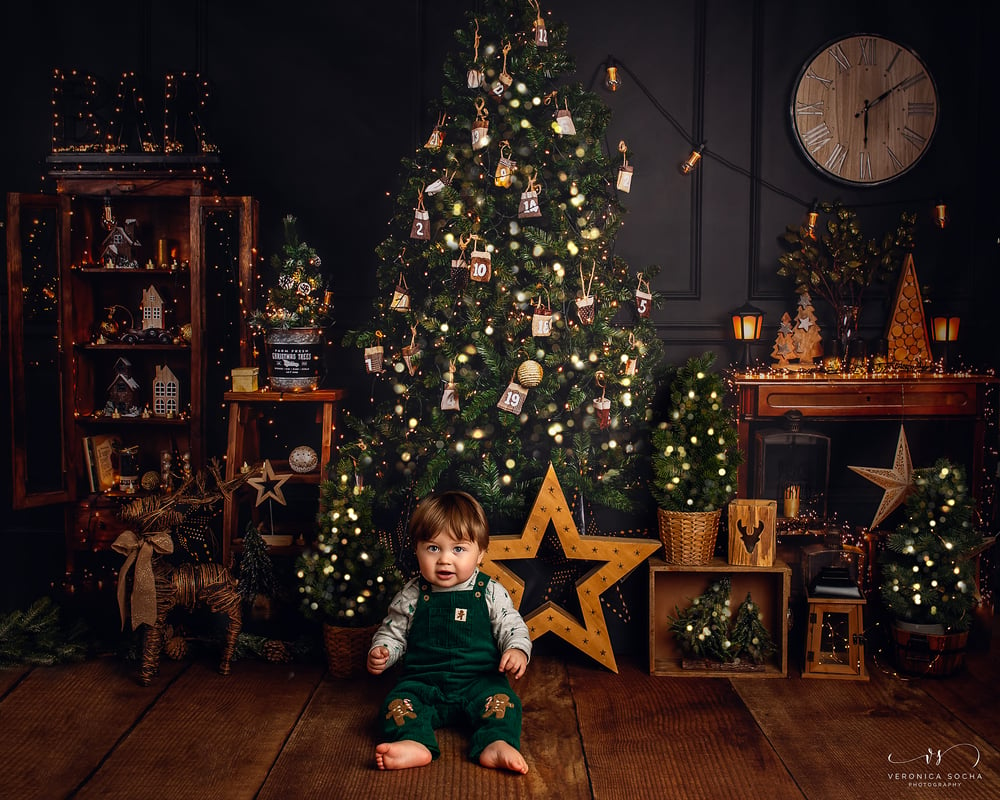 Image of CHRISTMAS MINI SESSION ON "DARK BACKDROP"  DEPOSIT ONLY