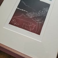 Image 2 of May Hill limited edition linocut with Frame.