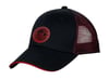BB Performance Snap Back Red/Black Hat - Red/Black Round Leather Logo