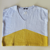 Flax + Gold Angled Vneck (Multiple Sizes)