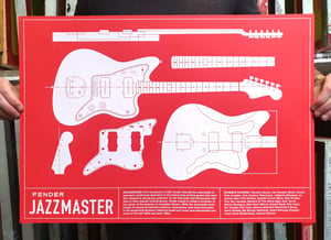 Image of Fender Jazzmaster Guitar Screen Print