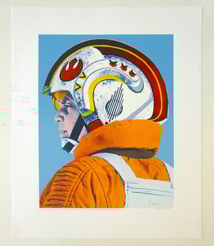 Image of "I'M WITH THE PILOTS" - Luke Skywalker Limited Edition Screenprint