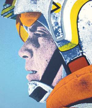 Image of "I'M WITH THE PILOTS" - Luke Skywalker Limited Edition Screenprint