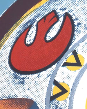 Image of "I'M WITH THE PILOTS" - Luke Skywalker Limited Edition Screenprint
